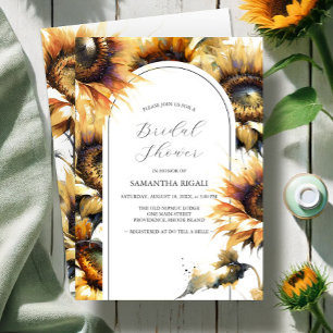Bridal Shower Invitaciones Girasol