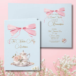 Bridal Shower Regency Tea Fiesta Elegante Invitaci