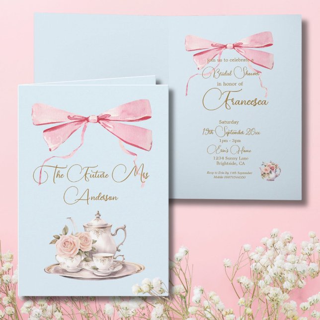 Bridal Shower Regency Tea Fiesta Elegante Invitaci (Subido por el creador)