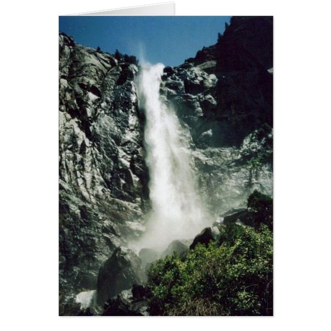 Bridalveil Falls - Yosemite card (Frente)