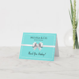 Bride&Co Turquesa, tarjeta de agradecimiento Verde