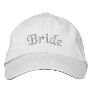 Bride Embroidered Boda Gorra