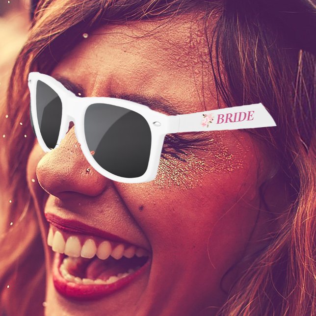 Bride Floral Fun Favor Gafas de sol plásticas (Subido por el creador)