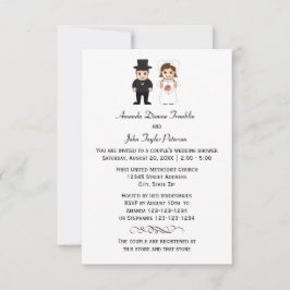 Bride & Groom - Invitación a la ducha de la pareja