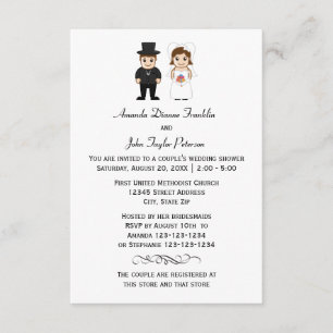 Bride & Groom - Invitación a la ducha de la pareja