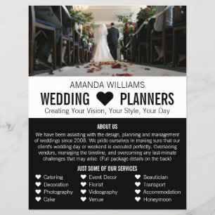 Bride & Groom, publicidad del planificador de even