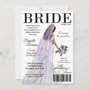 Bride Magazine Invitaciones a ducha de novia moder