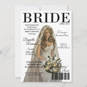 Bride Magazine Invitaciones a ducha de novia moder