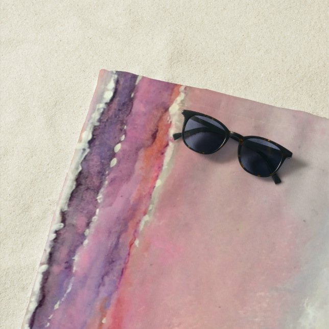 Bride Pastel Beach Sunset | Toalla de playa (In situ)