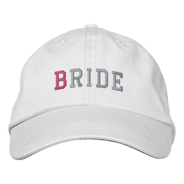 Bride Pastel Embroidery Gorra de Béisbol Blanco /  (Anverso)