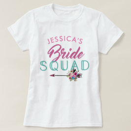 Bride Squad Fiesta personalizado Bridesmaids Tops