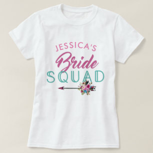 Bride Squad Fiesta personalizado Bridesmaids Tops