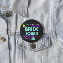 Bride Squad personalizado botón de soltera de los 