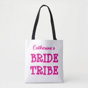 Bride Tribe Bolsa de mano Rosa Fucsia para Fiesta 