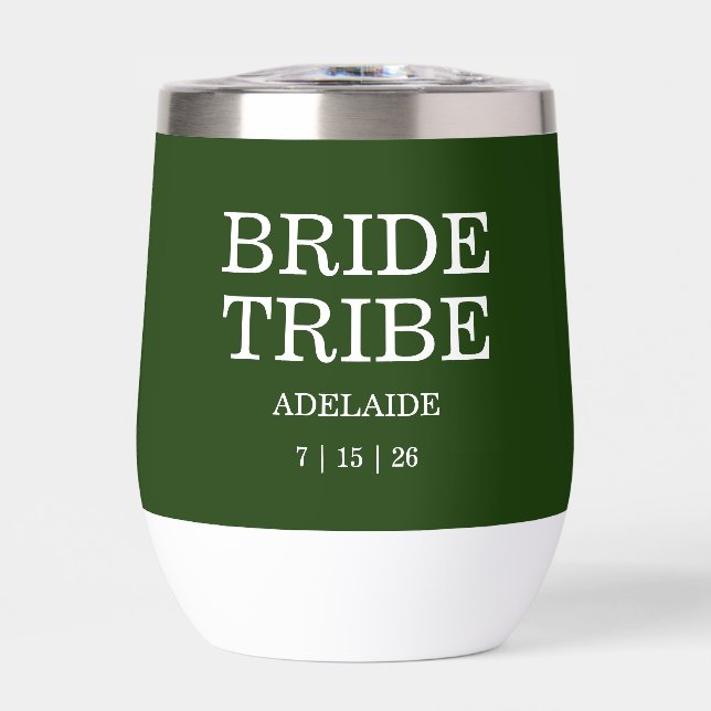 Bride Tribe Bridal Party Hunter Green (Frente)