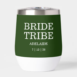 Bride Tribe Partido Nupcial Verde Cazador