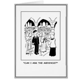 Bridegroom quiere "preguntarle al público".