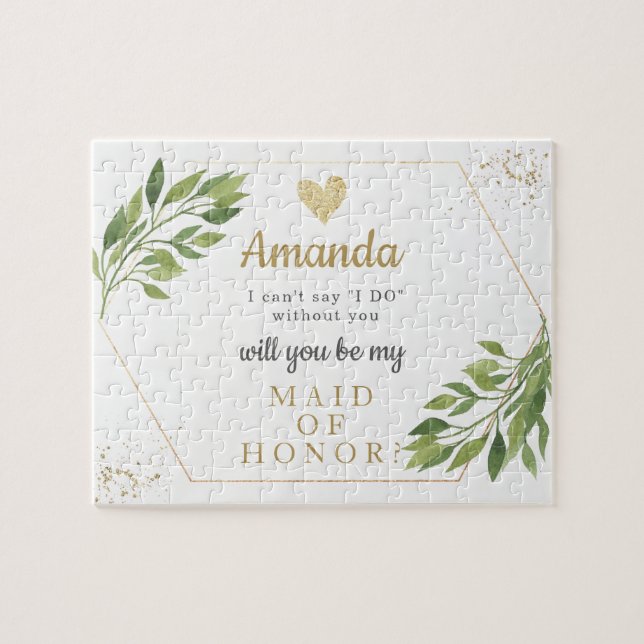 Bridesmai o rompecabezas de propuesta de Honor de  (Horizontal)