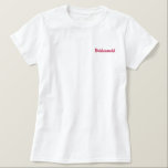 Bridesmaid<br><div class="desc">Camiseta de la dama de honor</div>