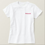 Bridesmaid<br><div class="desc">Camiseta de la dama de honor</div>