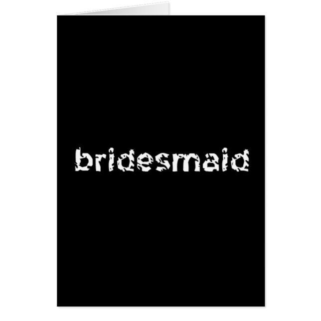 Bridesmaid (Frente)