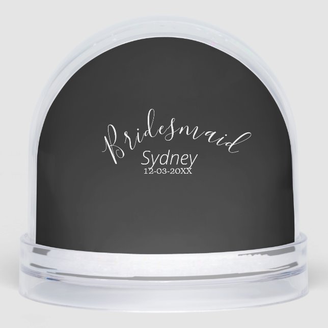 Bridesmaid bachelorette party add name modern  (Anverso)