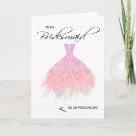 Bridesmaid Gracias Tarjeta