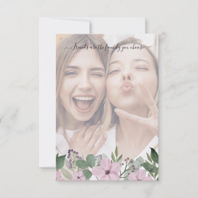 Bridesmaid Proposal with Selfie on Floral Garland (Anverso)