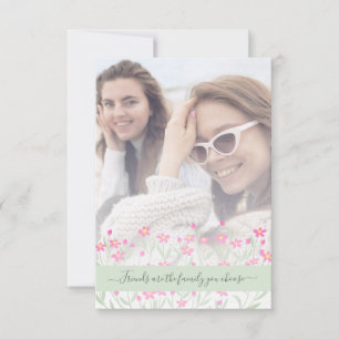 Bridesmaid Proposal with Selfie Wildflowers Border