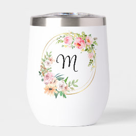 Bridesmaids florales rosadas personalizadas