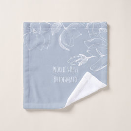 BRIDESMAIDS GIFTS Dusty Blue White Magnolias