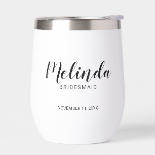 Bridesmaids personalizadas de escritura moderna