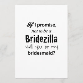 Bridezilla - Invitación de dama de honor