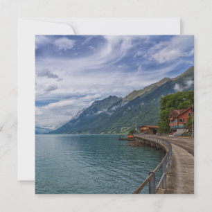 Brienz en un día nublado en Suiza