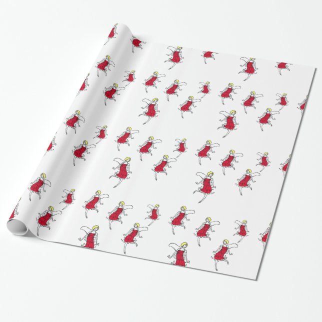 Brigada minúscula de la aleta, papel de regalo de (Desenrollado)