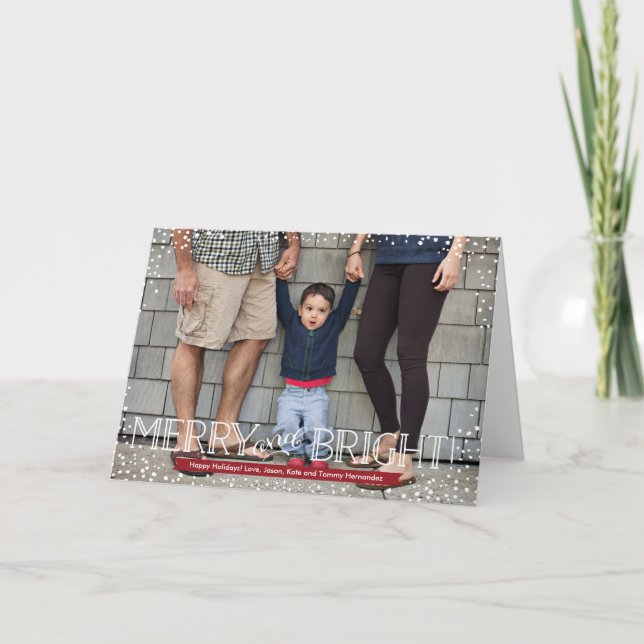 Bright Blizzard | Tarjeta de felicitación plegada (Anverso)