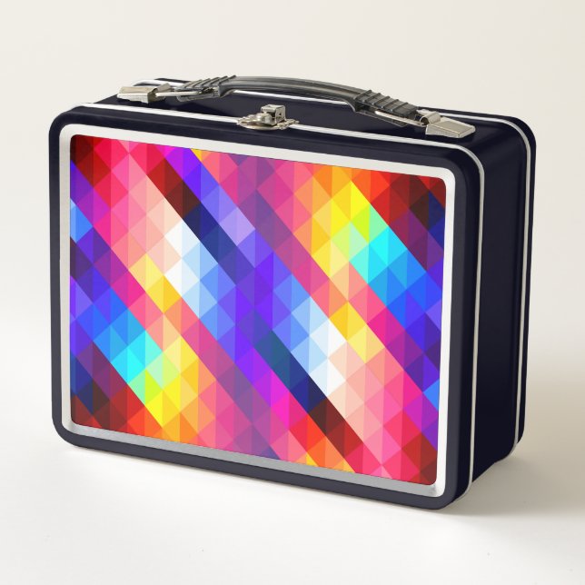 Bright Colorful Abstract Geometric Pattern (Anverso)