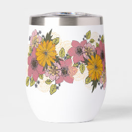 Bright Floral Bouquet Tumbler