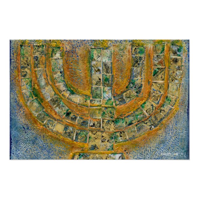Bright Menorah Poster (Anverso)