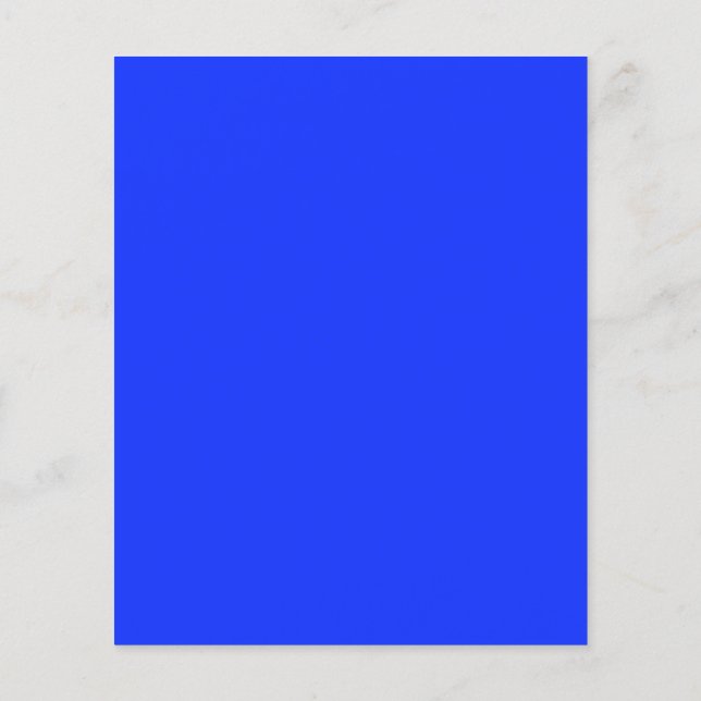 Bright Neon Blue Flyer (Atrás)