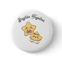 Brighter Together – Regalo de botón para parejas l