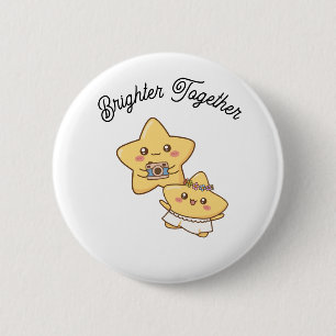 Brighter Together – Regalo de botón para parejas l