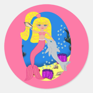 Brigit, el Pegatina del Sello para sobres Sirenita