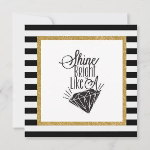 Brilla Brillante Como Una Tarjeta De Diamante