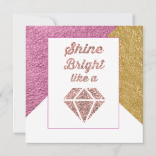 Brilla brillante como una tarjeta de felicitación 