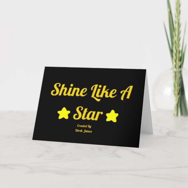Brilla Como Una Tarjeta De Saludo De Estrella (Anverso)