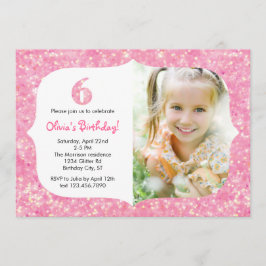 Brilla la sexta invitación del cumpleaños