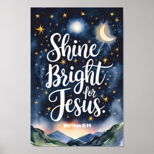Brilla por el arte de Jesús en la pared cristiana