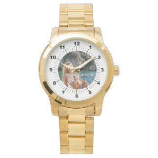 ¡BRILLA! 💛 Reloj de pulsera de oro de tamaño gran