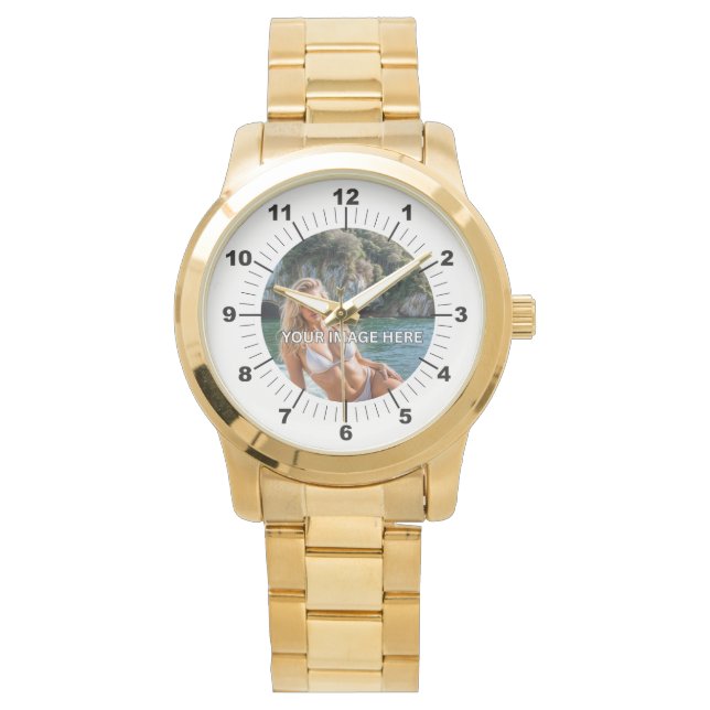 ¡BRILLA! 💛 Reloj de pulsera de oro de tamaño gran (Anverso)